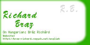 richard braz business card